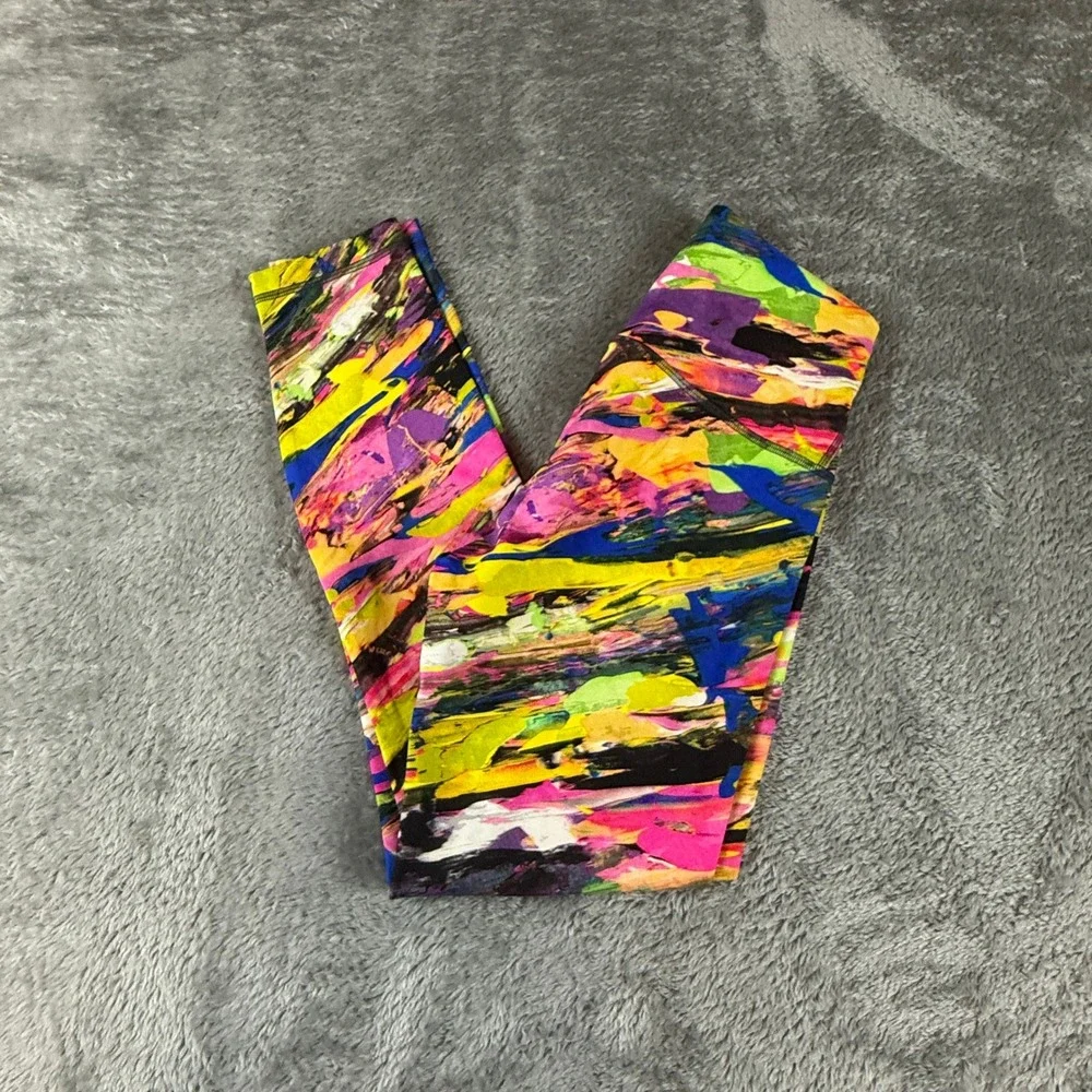Lululemon Leggings Women's 6 Wunder Train Abstract‎ Print High Rise Activewear